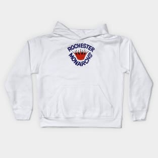 Defunct Rochester Monarchs Junior League Hockey 1975 Kids Hoodie